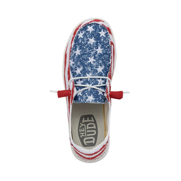 Hey dude Wendy toddler star spangled patriotic size authentic 7 shoes