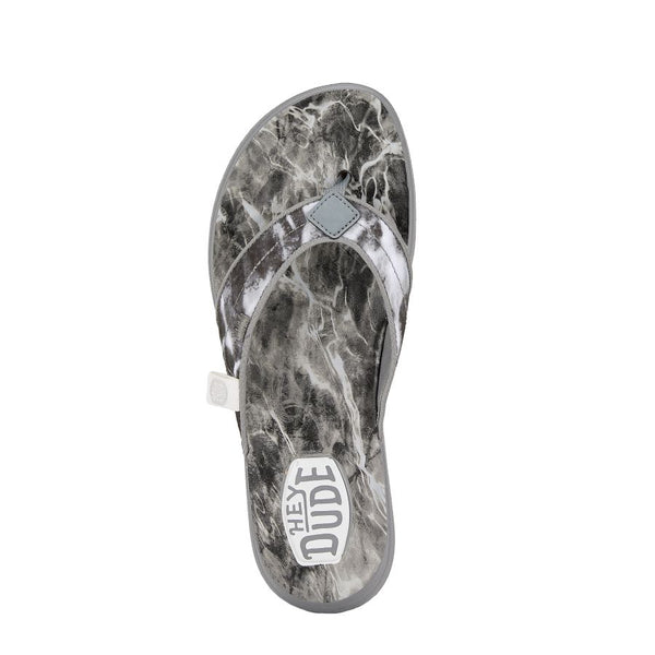 HEYDUDE | Women's Casual | Wendy Mossy Oak Fishing Elements- Grey Multi | Size 11