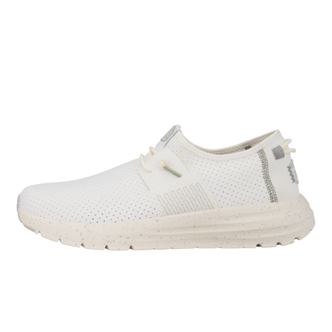Sirocco Perf Mesh White/White - Men's Sneakers | HEYDUDE shoes
