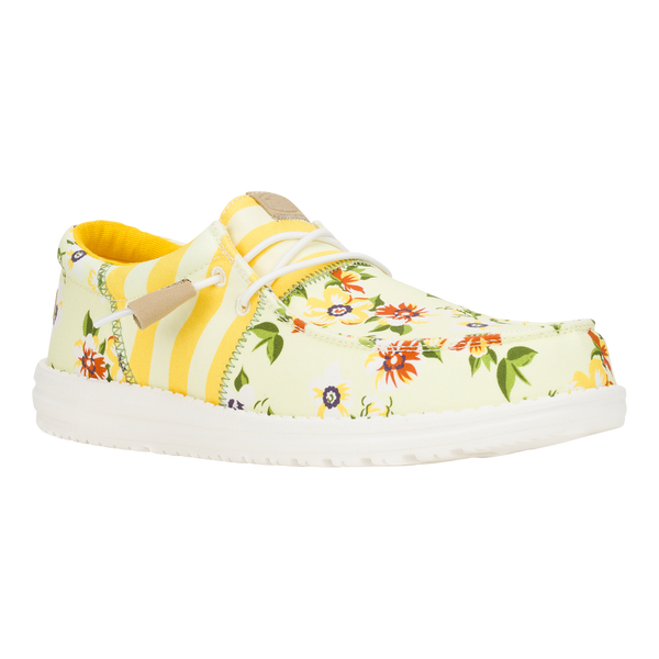 Yellow shops floral shoes