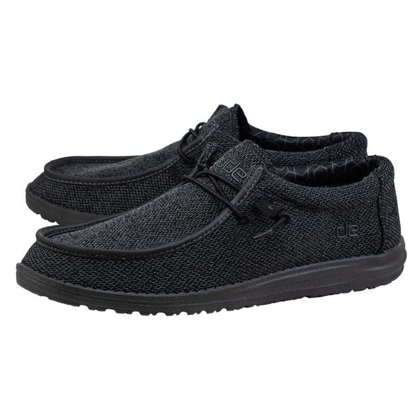 Hey Dude Men's Wally Sox Micro Total Black Size 4