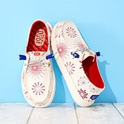 Women's Red, White and Blue Shoes