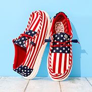 Men's Red, White and Blue Shoes