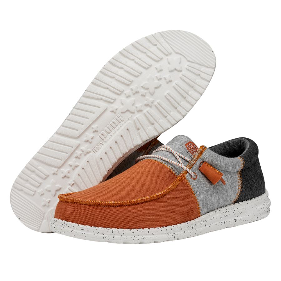 Wally Tri Varsity Orange - Men's Casual Shoes | HEYDUDE Shoes