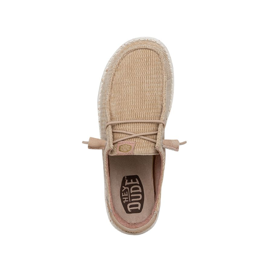 Wendy Wave Corduroy Taupe - Women's Casual Shoes | HEYDUDE shoes