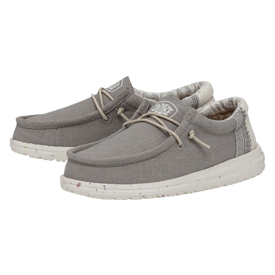 Hey Dude Boys Wendy Linen Casual 2 Little Kid Grey 