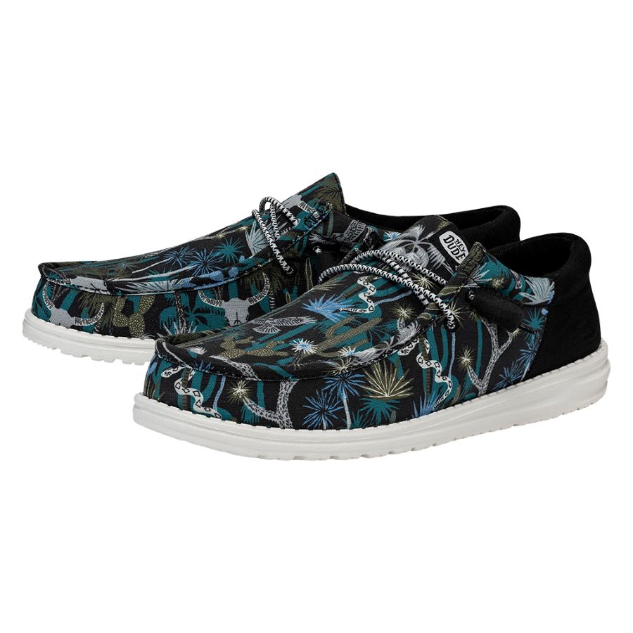 Wally Funk Oasis Black/Blue Lagoon | HEYDUDE shoes