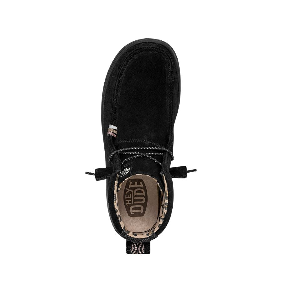 Wendy Peak HI Suede Black - Women's Boots | HEYDUDE shoes