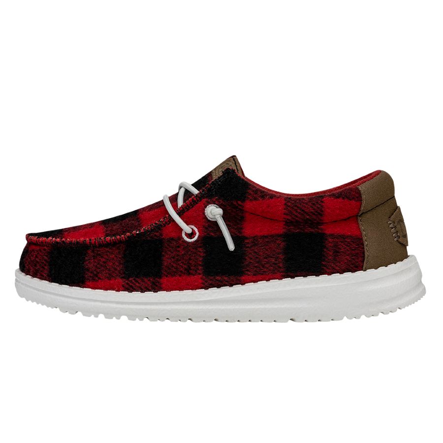 HEYDUDE Women's Wendy Buffalo Plaid Washable Slip-Ons