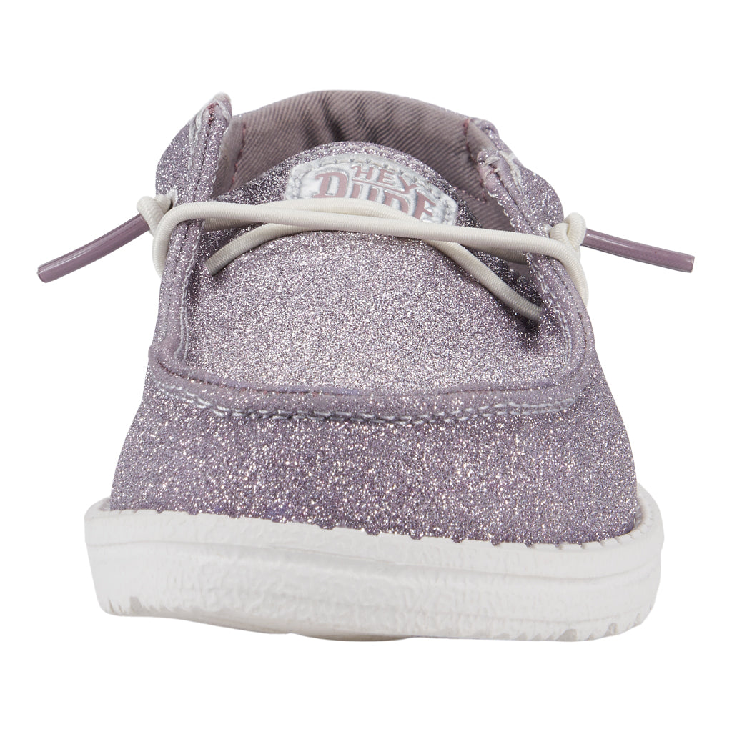 Wendy Youth Metallic Sparkle Lilac - Girl's Shoes | HEYDUDE shoes