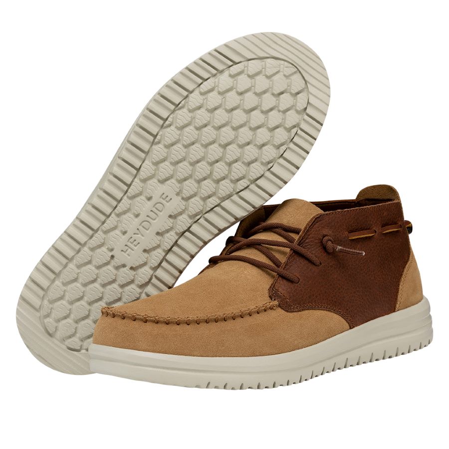 Hey Dude Jo polacchina in suede col. tortora