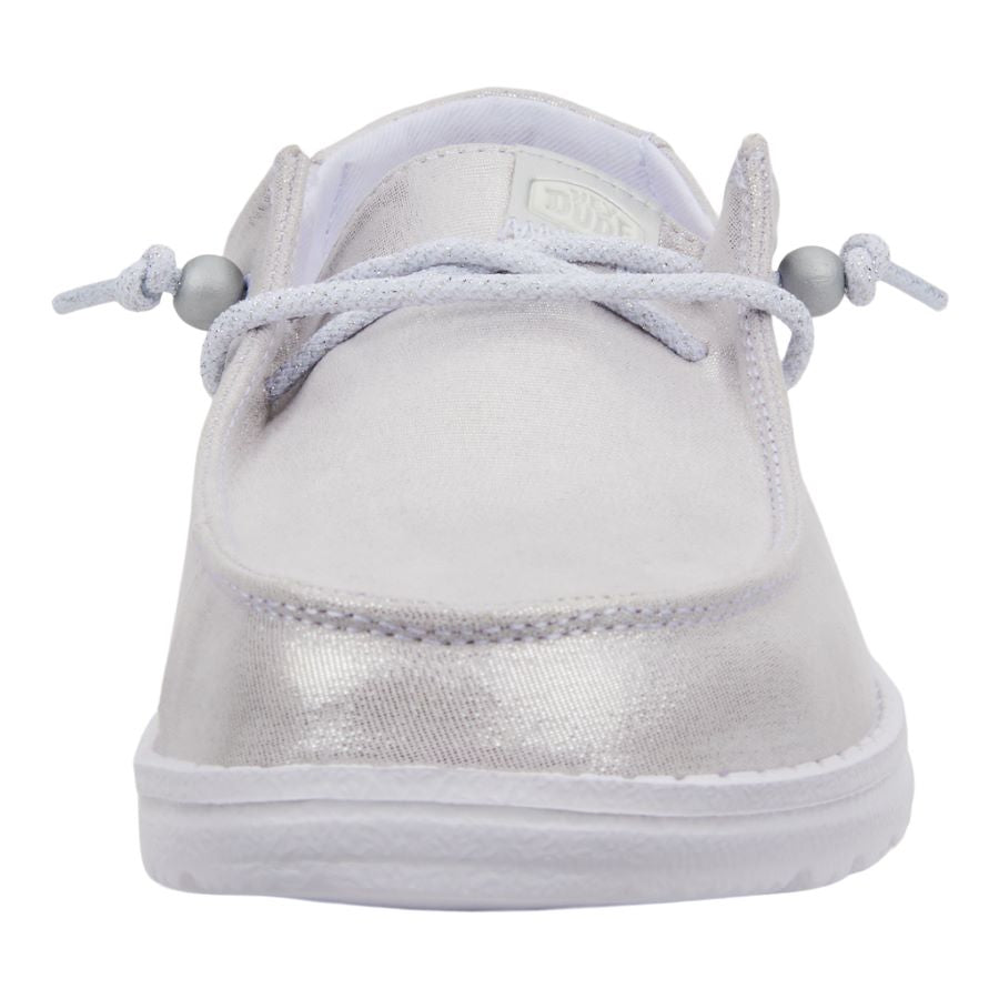 Wendy Metallic Shine Silver - Women's Casual Shoes | HEYDUDE shoes