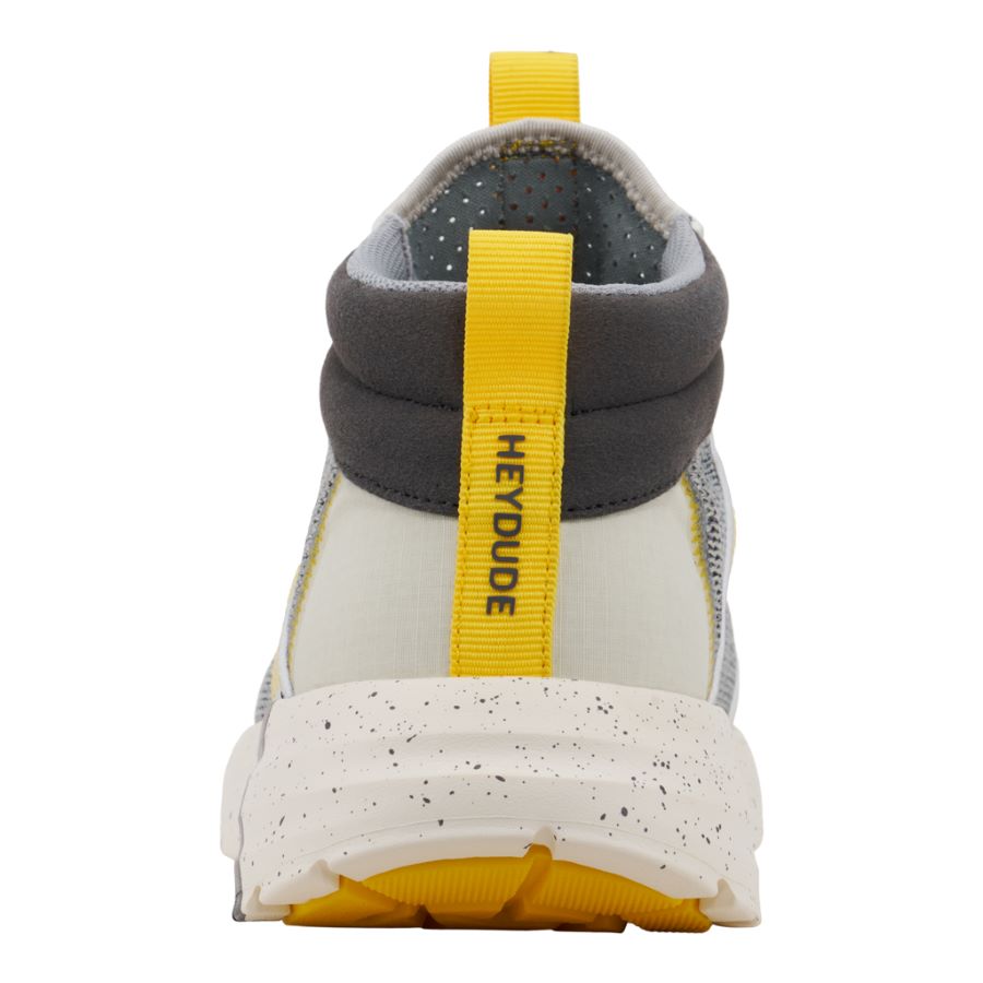 Sirocco Mid Trail Heather Grey/Yellow - Men's Sneakers | HEYDUDE shoes