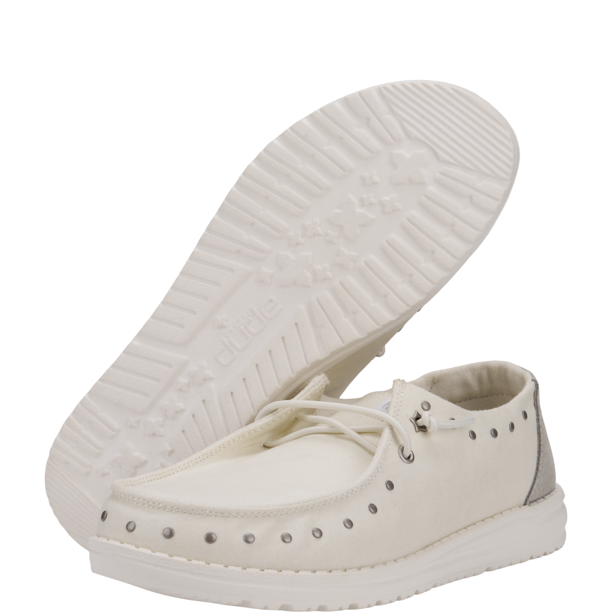 Hey Dude Womens Wendy Star White 8 for sale online