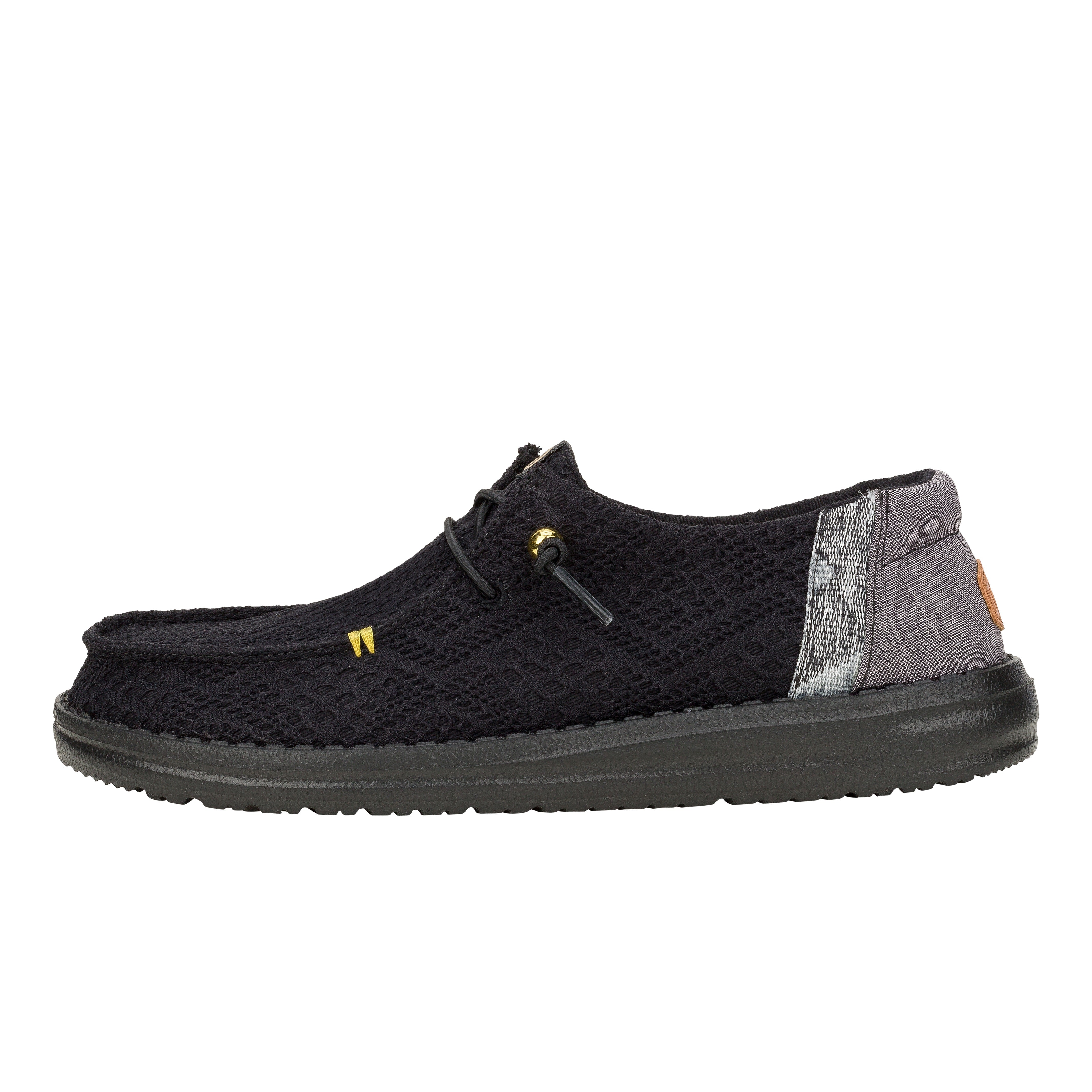 Black crochet shoes store