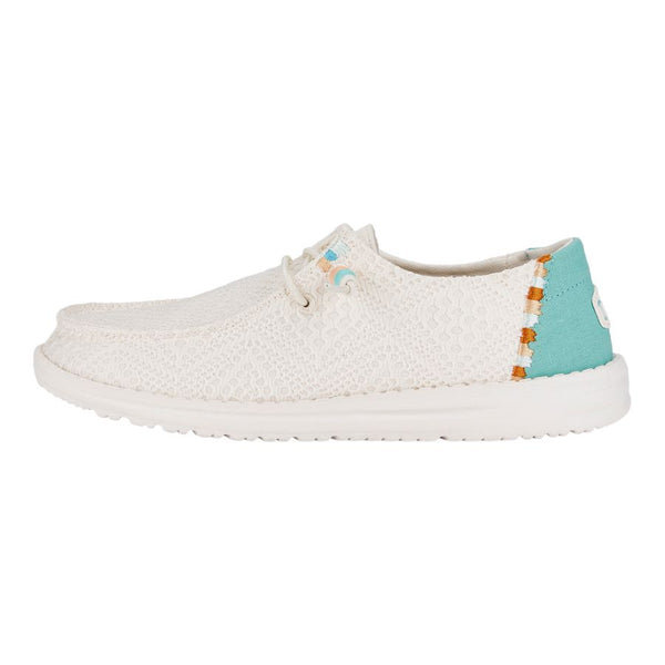 Wendy Boho Crochet Off White - Women's Casual Shoes | HEYDUDE shoes