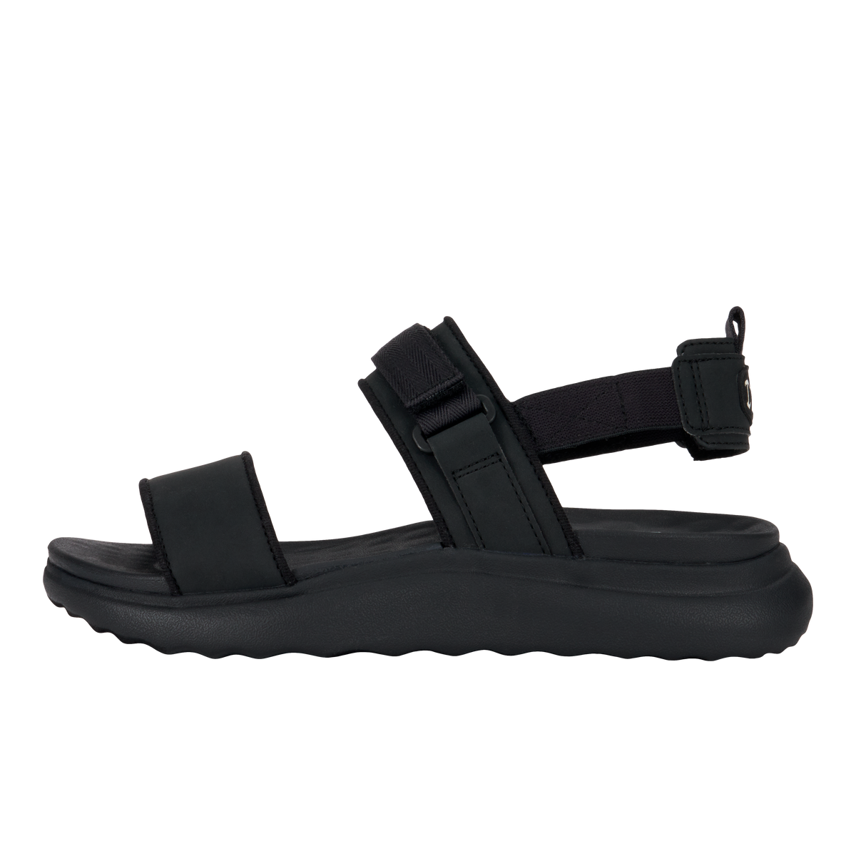Collins Sandal Mono Sport Black/Black - Women's Sandals | HEYDUDE 