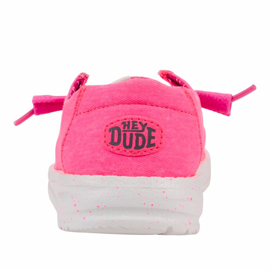 Wendy Youth Stretch Canvas Neon Pink - Girl's Shoes