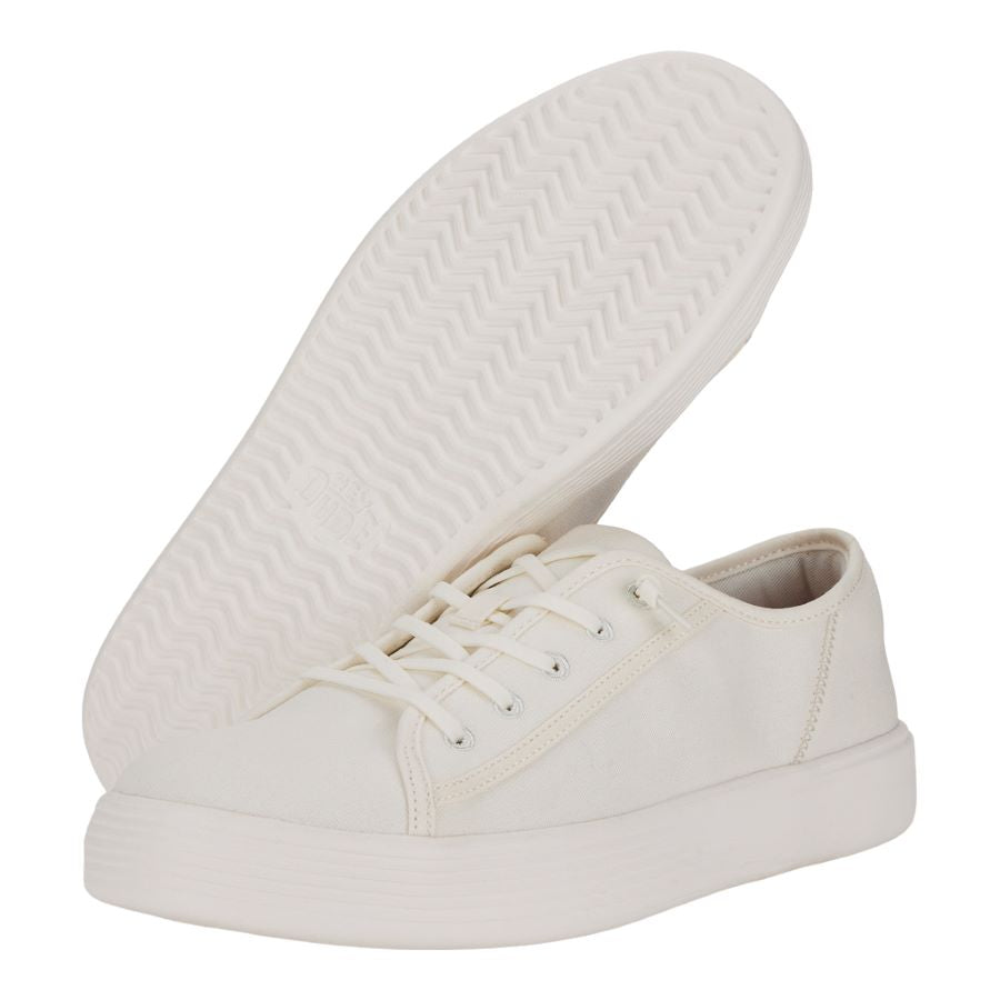 Cody Mens Canvas  - White/White