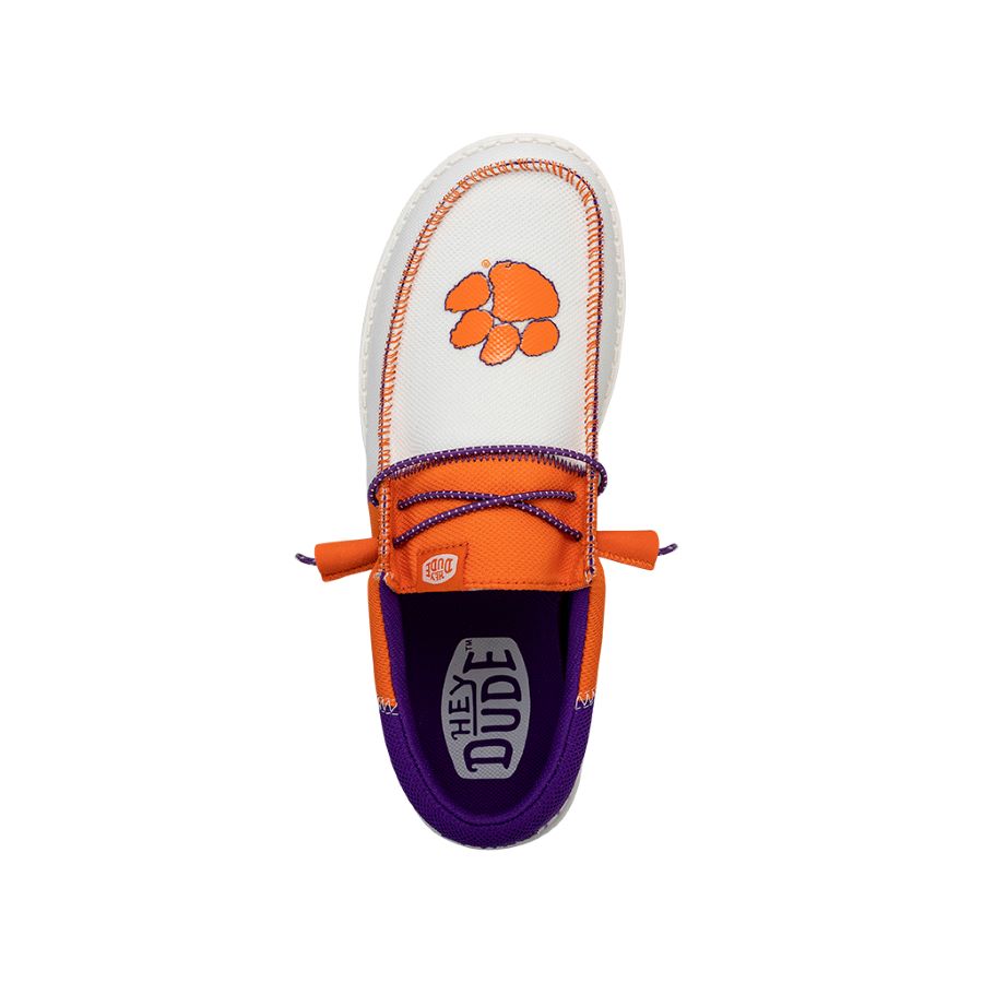 Wally Tri Clemson Orange/Purple - Men's Casual Shoes | HEYDUDE shoes