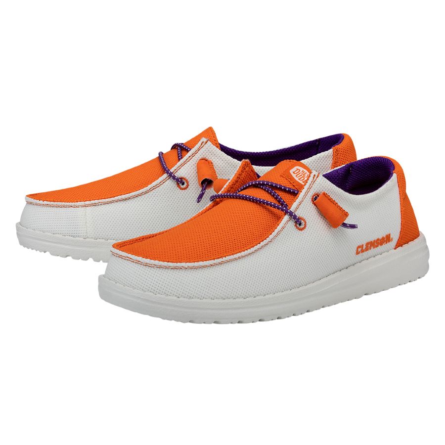 Wendy Clemson Orange/White - Women's Casual Shoes | HEYDUDE shoes