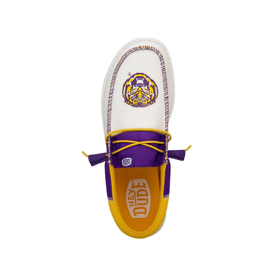 Wally Tri LSU Purple/Gold - Men's Casual Shoes | HEYDUDE shoes