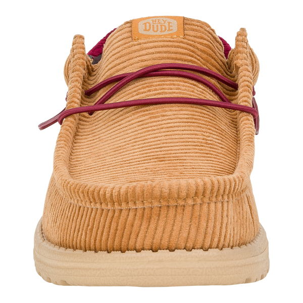 Wally Funk Corduroy - Tan/Burgundy