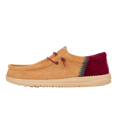 Wally Funk Corduroy - Tan/Burgundy