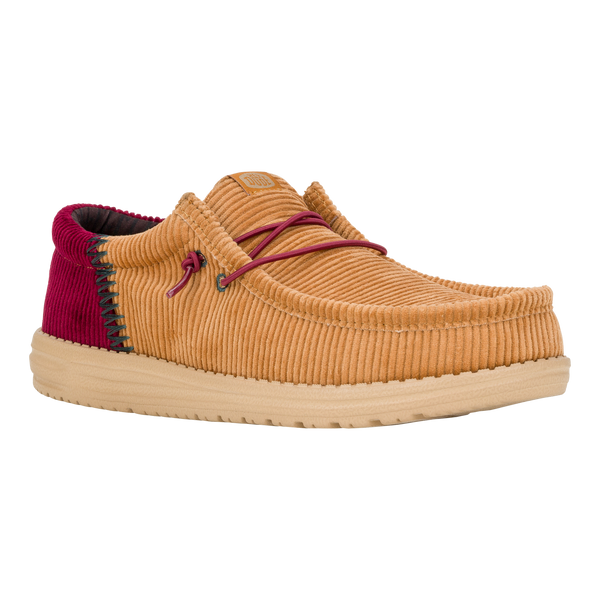 Wally Funk Corduroy - Tan/Burgundy