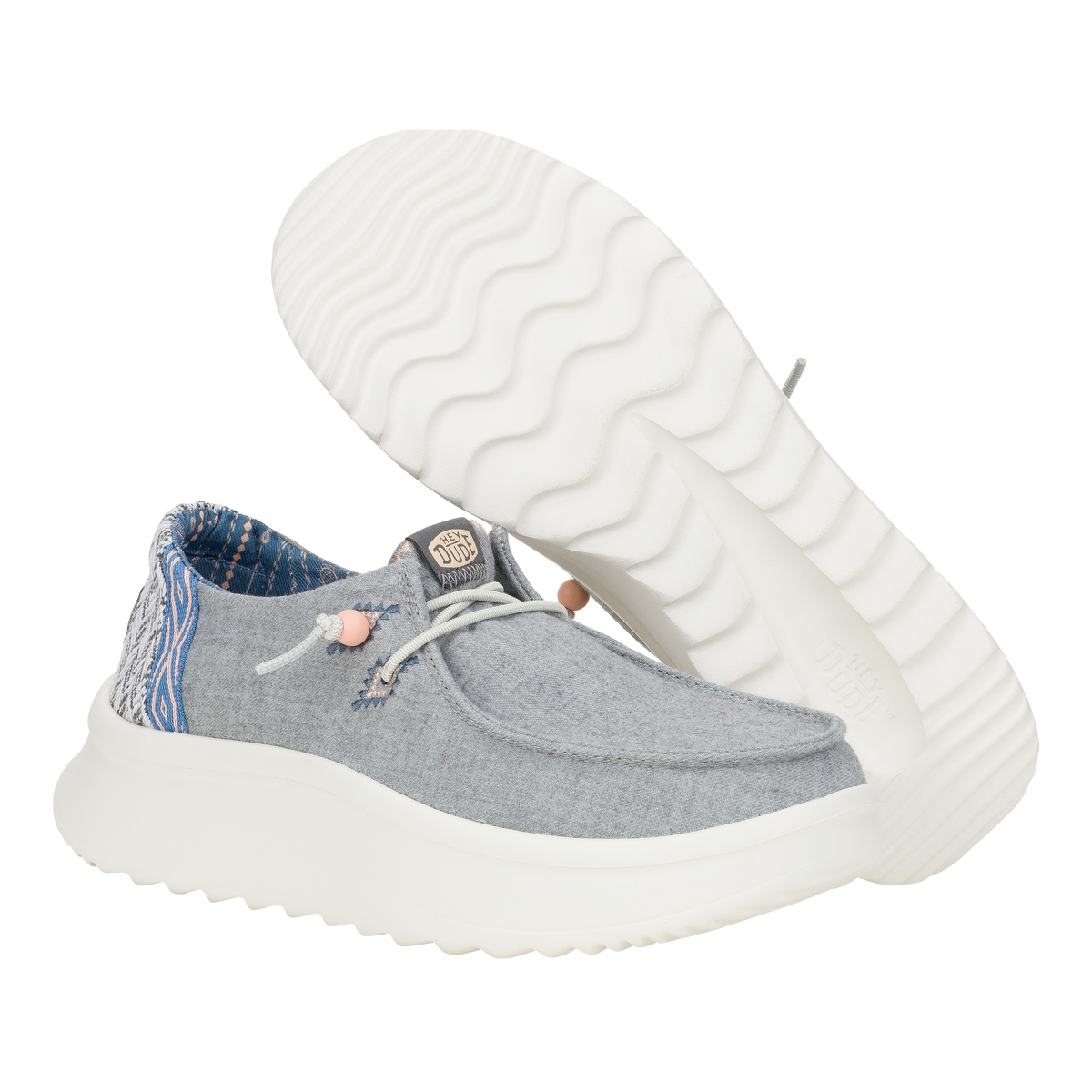 Wendy Peak Chambray Woven - Grey