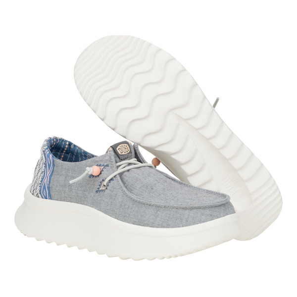 Wendy Peak Chambray Woven - Grey