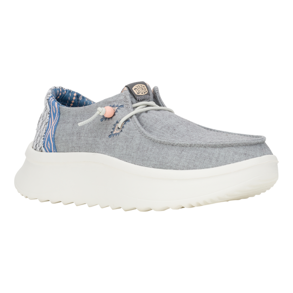 Wendy Peak Chambray Woven - Grey