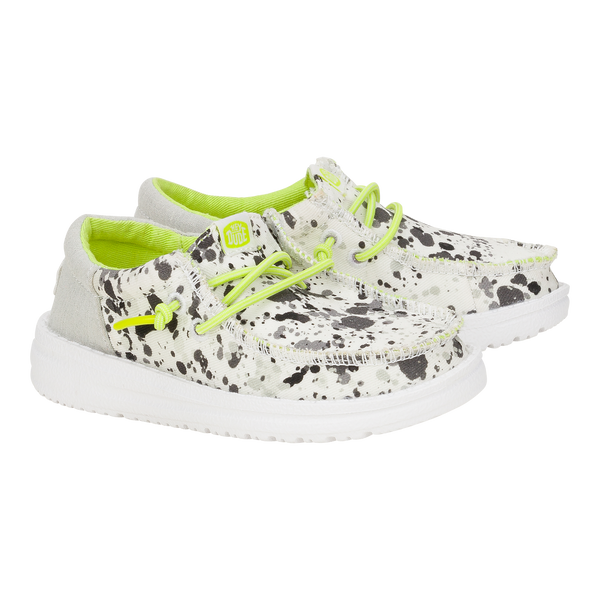 Wally Funk Toddler Splatter - White/Multi