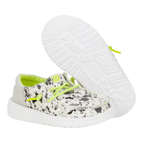 Wally Funk Toddler Splatter - White/Multi