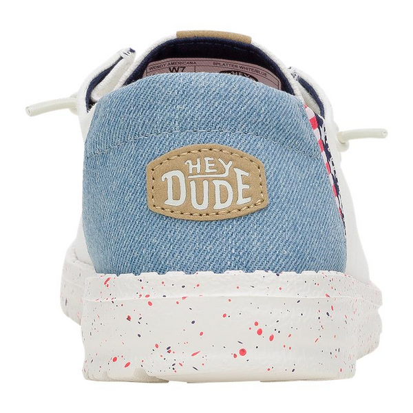 Wendy Americana Splatter - White/Blue