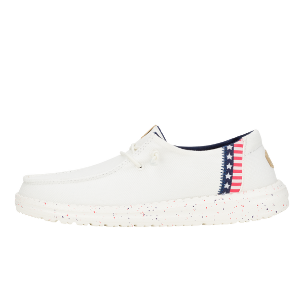 Wendy Americana Splatter - White/Blue