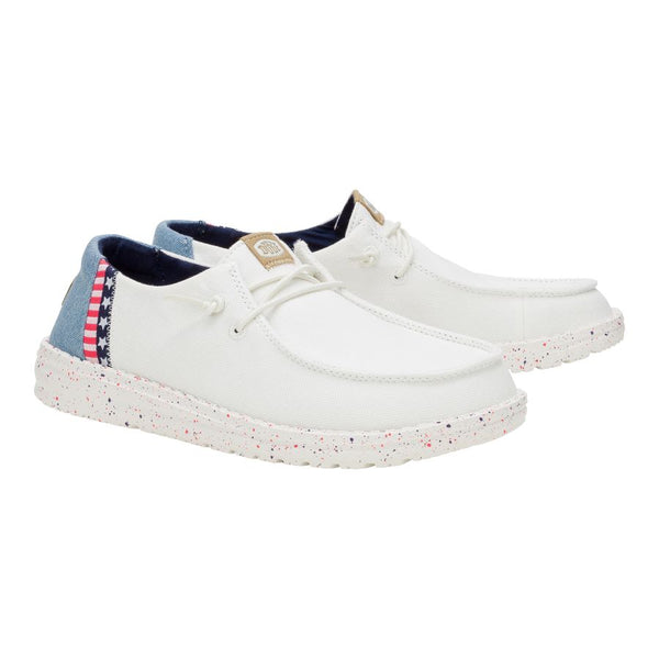 Wendy Americana Splatter - White/Blue