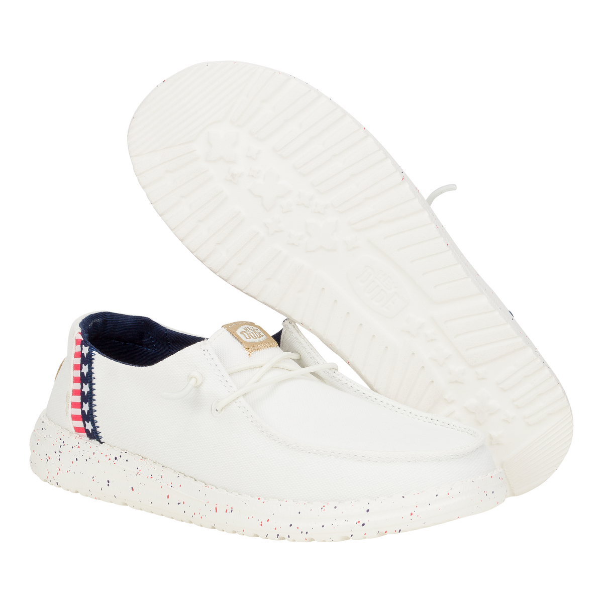 Wendy Americana Splatter - White/Blue