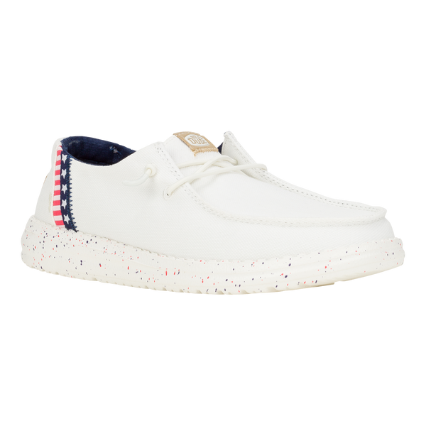 Wendy Americana Splatter - White/Blue