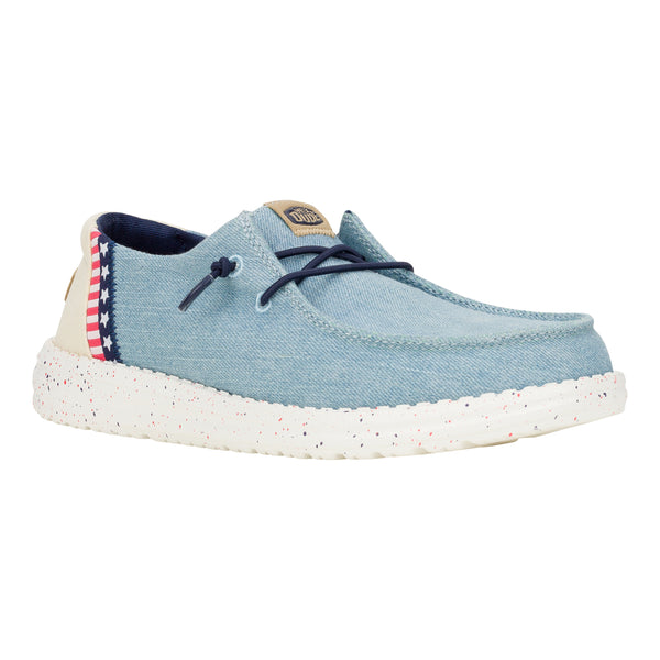 Wendy Americana Splatter - Light Denim