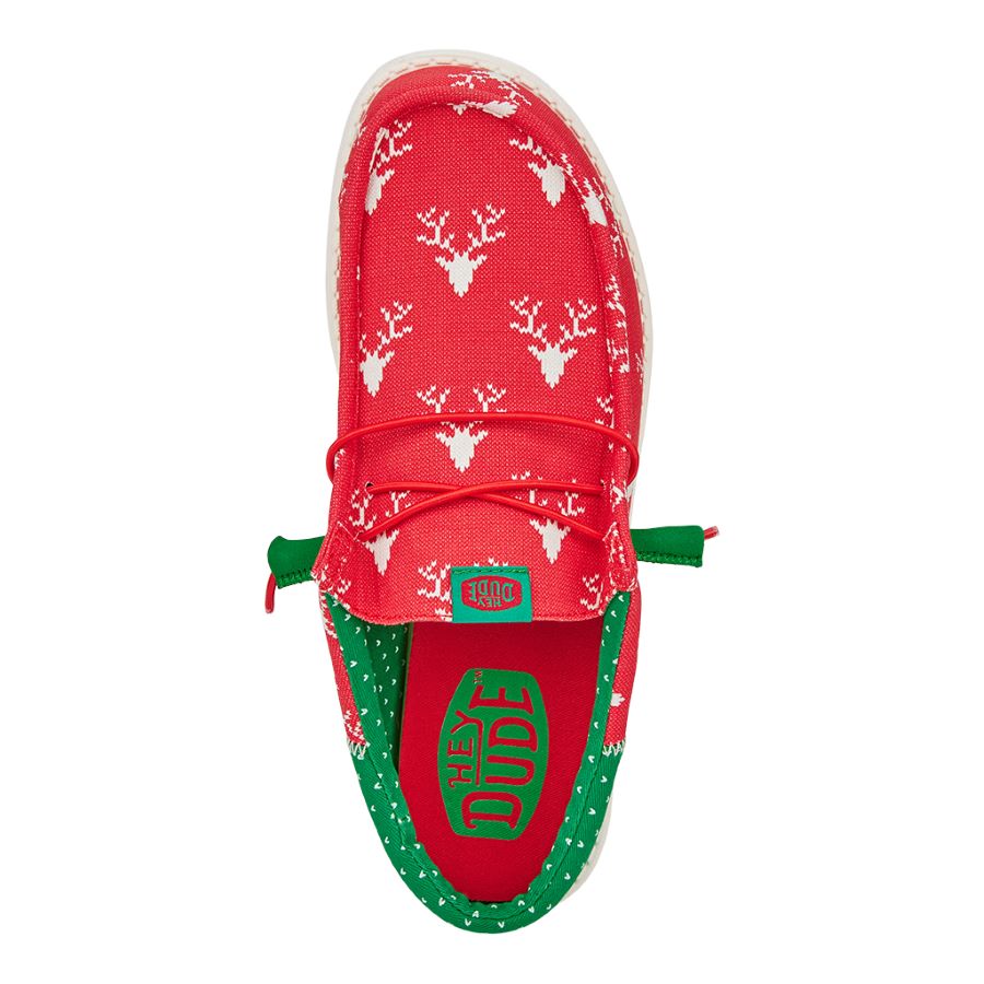 Womens hey 2025 dude christmas shoes