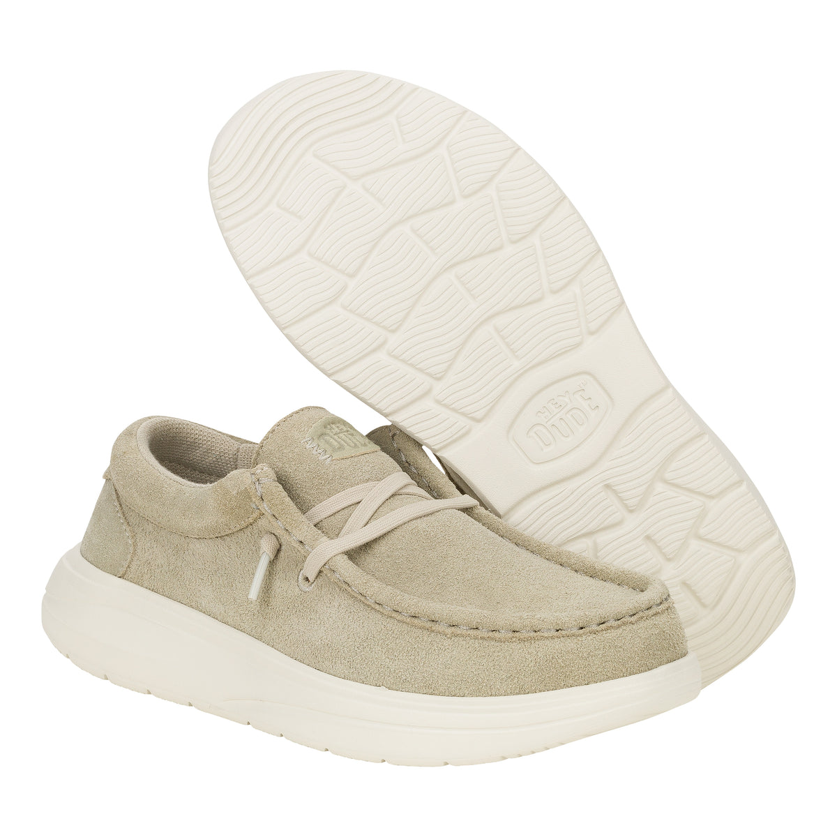 Wendy Comf Suede - Stone Grey/Silver Birch