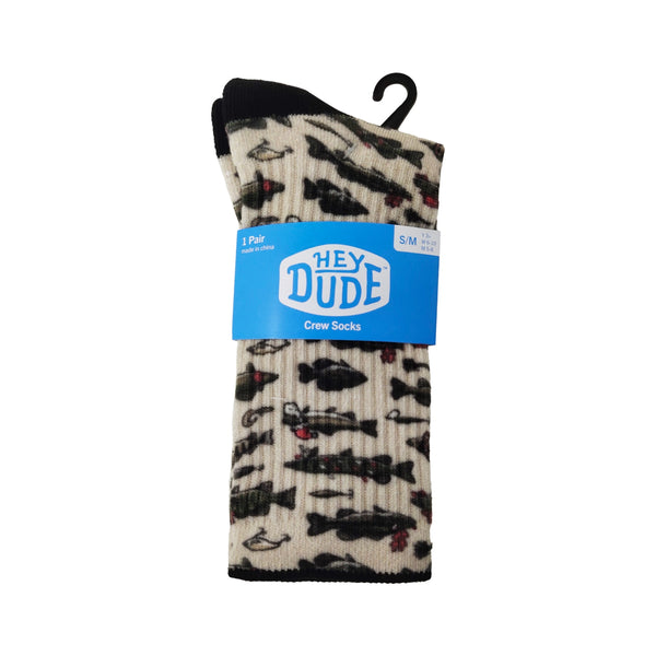 HEYDUDE™ Holiday Fishmas Sock - FIshmas Grey