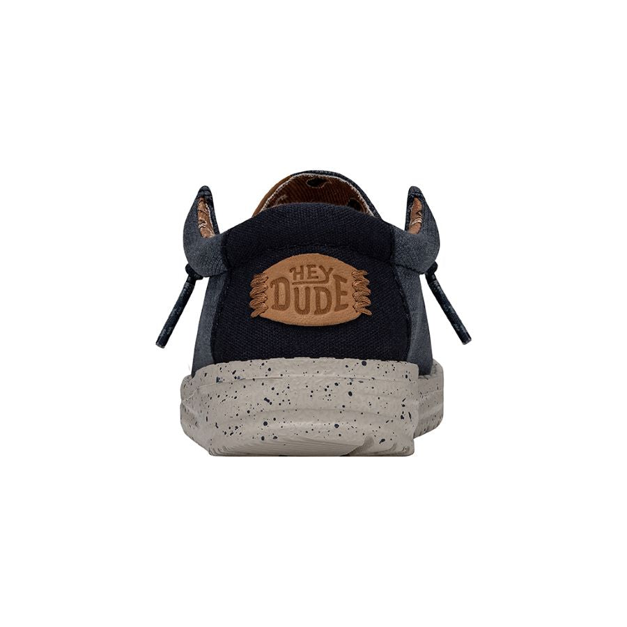 Wally Toddler Washed Canvas Navy - Boy's Toddler Shoes | HEYDUDE Shoes