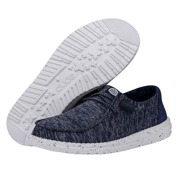 Wendy Sport Knit Blue Women's Casual Shoes HEYDUDE Shoes