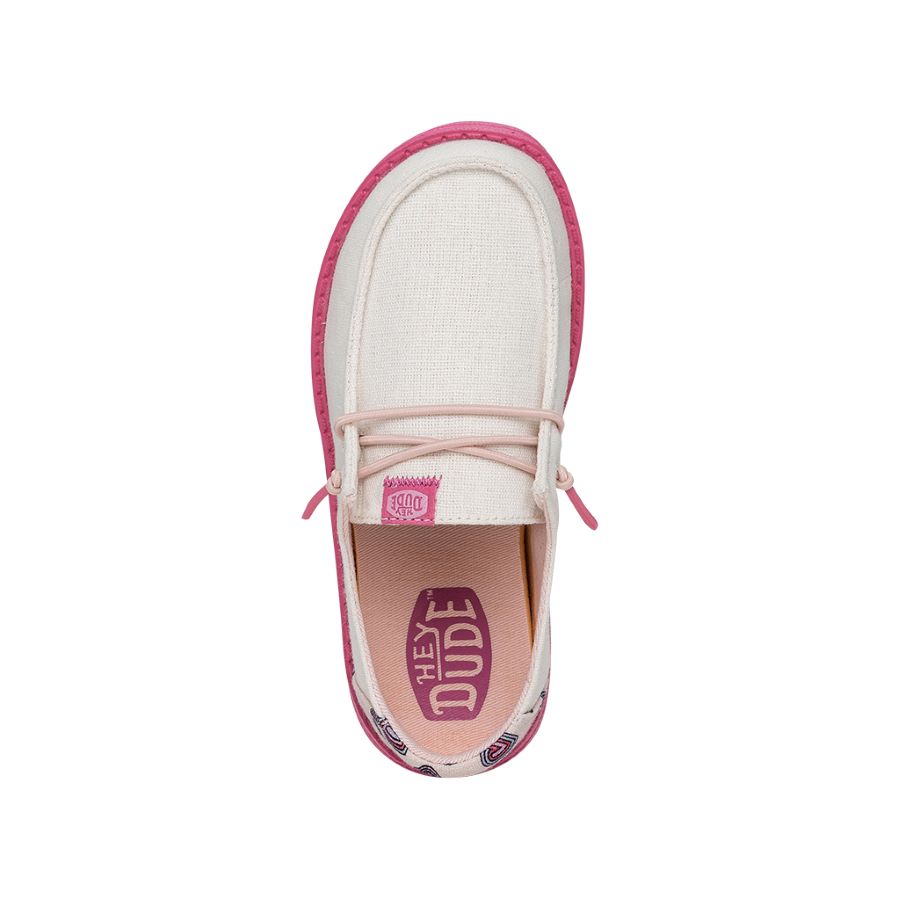 Wendy Youth Hearts White - Girl's Shoes | HEYDUDE Shoes