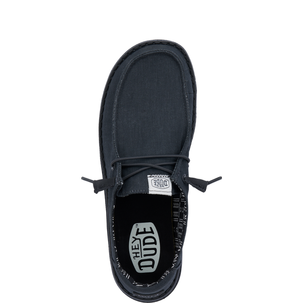 Wendy Stretch Canvas Wide - Black/Black