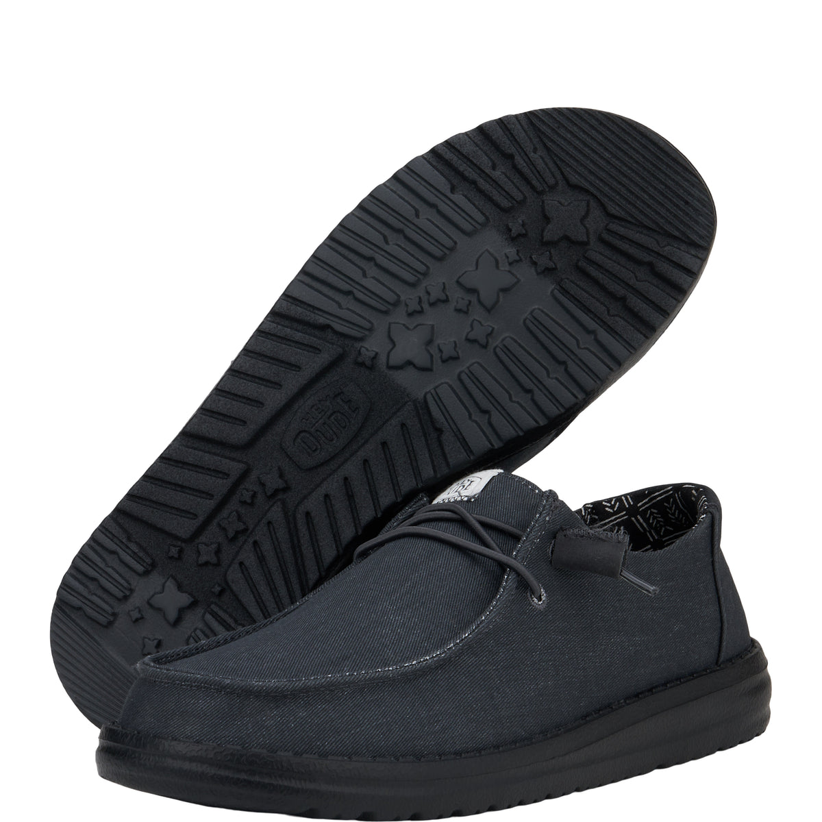 Wendy Stretch Canvas Wide - Black/Black