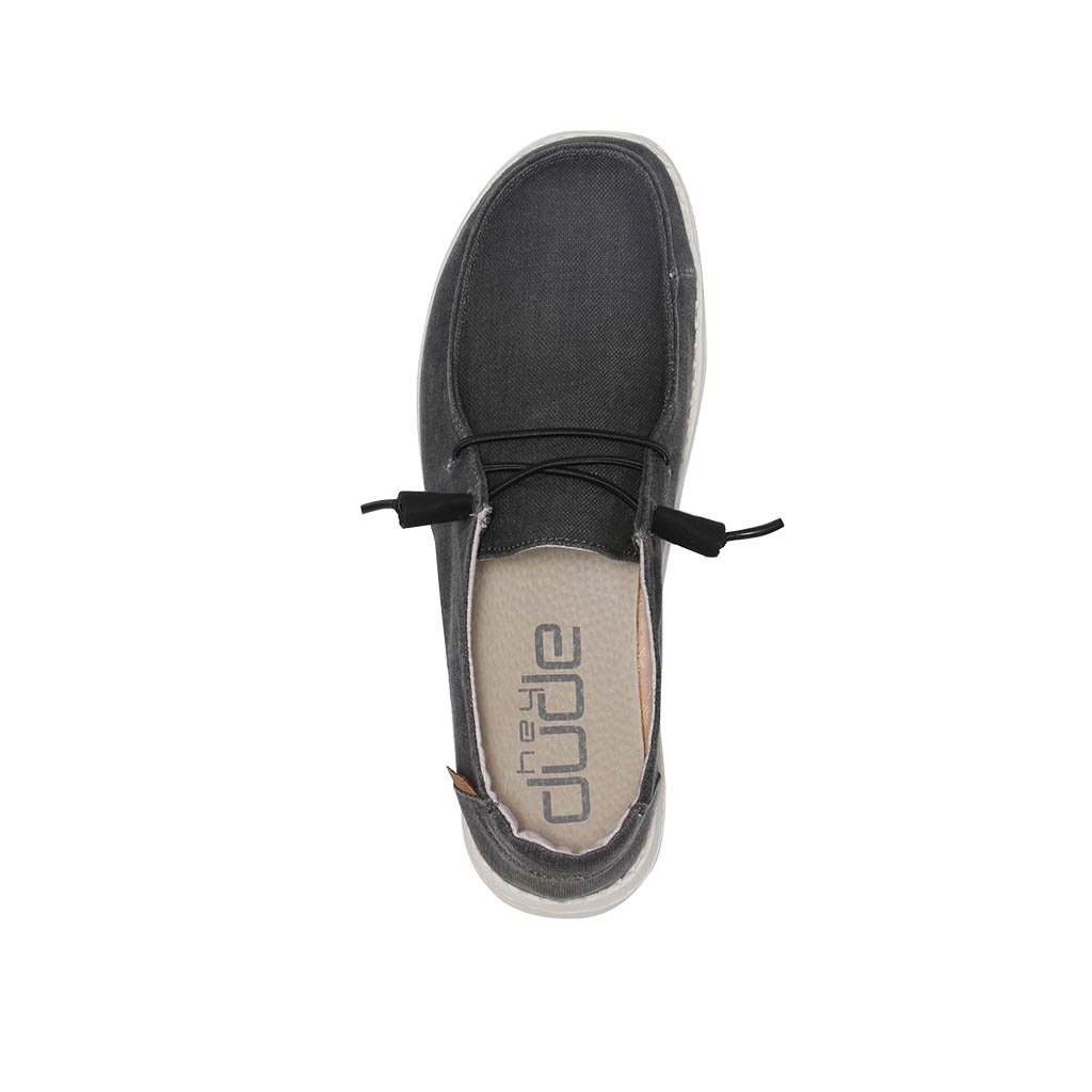 Hey Dude Wendy Shoe - Women's Shoes in Off Black