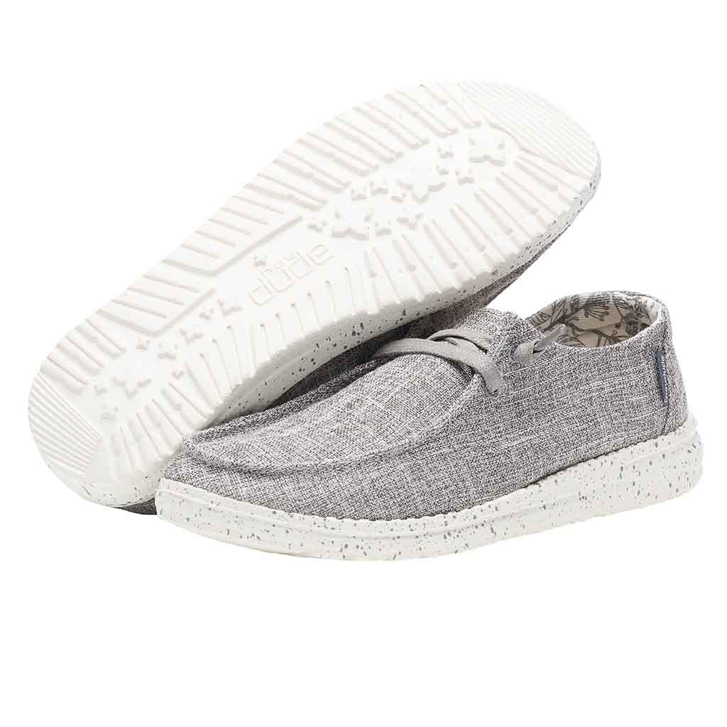 Hey Dude Shoes Women's Wendy Linen Shoes in Iron